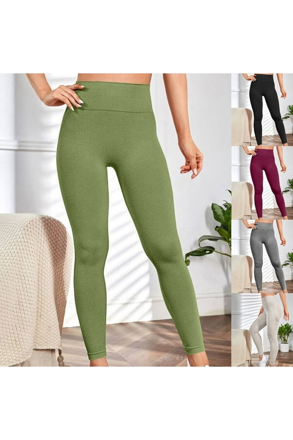 Butt Lifting Leggings for Women Stretchy High Waisted Yoga Legging Sexy Tummy Control Seamless Workout Legging Gym Pants Outdoor Tights Black L