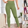 thumbnail image 1 of Kvture Butt Lifting Leggings for Women Stretchy High Waisted Yoga Legging Sexy Tummy Control Seamless Workout Legging Gym Pants Outdoor Tights Khaki L, 1 of 6