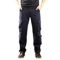 thumbnail image 1 of Kvture Cargo Pants for Men Tactical Fleece Lined Ripstop Water Resistant Hiking Work Pant Outdoor Gear with Multi Pockets Navy 38, 1 of 8