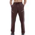 thumbnail image 1 of Kvture Men Jogger Pants Casual Lightweight Quick Dry Pants Athletic Workout Running Pants Soft Breathable Loose Pants Coffee XL, 1 of 8