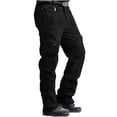 thumbnail image 1 of Kvture Men's Cargo Pants Casual Military Tactical Ripstop Hiking Pants Lightweight Outdoor Camping Pant with Zipper Pockets Black XXXXL, 1 of 6