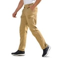 thumbnail image 1 of Kvture Men's Tactical Pants Water Resistant Ripstop Cargo Pants Lightweight Work Hiking Pants Outdoor Apparel Beige S, 1 of 5
