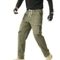 thumbnail image 1 of Kvture Men's Tactical Pants Water Resistant Ripstop Cargo Work Lightweight Hiking Pants with Multi Pockets for Outdoor Climbing Army Green L, 1 of 7