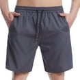 thumbnail image 1 of Kvture Mens Workout Shorts Summer Outdoor Running Quick Dry Shorts Casual Stretchy Drawstring Athletic Shorts with Pockets Solid Color Sports Shorts Gray XXL, 1 of 6