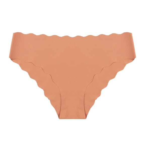 Kvture Seamless Underwear for Women Cotton No Show Thongs Ice Silk Thong Invisible Breathable Comfortable Soft Low Rise Panties L