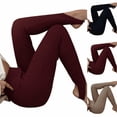 thumbnail image 1 of Kvture Stirrup Leggings for Women Stretchy High Waisted Slim Fit Yoga Pants Ribbed Knit Tummy Control Gym Workout Tights Stirrup Pants Navy M, 1 of 7