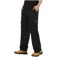 thumbnail image 1 of Kvture Tactical Pants for Men Hiking Cargo Pants Multi Pockets Stretch Lightweight Work Pant Outdoor Climbing Trousers Black XL, 1 of 3