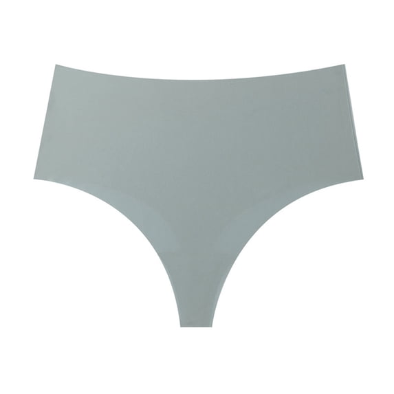 Kvture Thong Shapewear Tummy Control Underwear for Women Mid Waist Seamless Body Shaper Thong Panties Shaping Underwear M