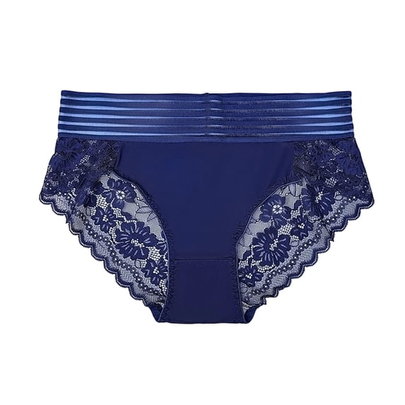 Kvture Women Solid Contrast Mesh Panty Underwear High Waist Cut Out Sheer See Through Bikinis Underwear Lingerie Briefs XXXXL