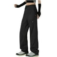 thumbnail image 1 of Kvture Women's Convertible Hiking Pants Quick Dry Lightweight Stretch Zip-Off Outdoor Travel Fishing Pants No Belt Black XXL, 1 of 5