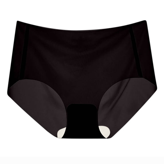 Kvture Women's Seamless Underwear Leakproof Modern Briefs Soft High-Waist Panties Comfortable Lightweight Fabric L