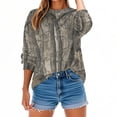 thumbnail image 1 of Kvture Womens Oversized Long Sleeve Shirts Fall Tops Basic Tee Casual Workout Y2K Clothes C Gray Sweatshirts, 1 of 9