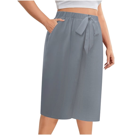 Kvture Womens Plus Size Athletic Shorts Knee Length Running Short for Women High Waist Quick Dry Comfy Fit Gym Workout Shorts Gray XXXXXL