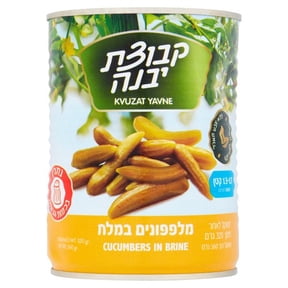 Kvuzat Yavne Cucumbers in Brine 13-17 560g, British Import (Pack of 2)