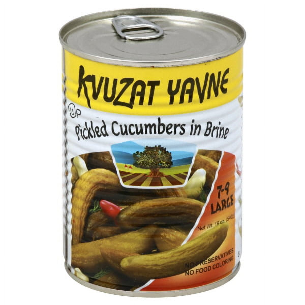 Kvuzat Yavne Pickled Cucumbers In Brine, 19 oz