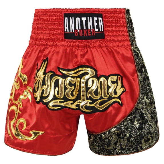 Kvysinly Unisex MMA Shorts Kickboxing Combat Fight Grappling Short Boxeo Boxing Pants Muay Thai Red&Grey XXL