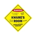 thumbnail image 1 of Kwame's Room Sign Crossing Zone Xing | Indoor/Outdoor | 14" Tall kids bedroom decor door children's name boy girl, 1 of 5