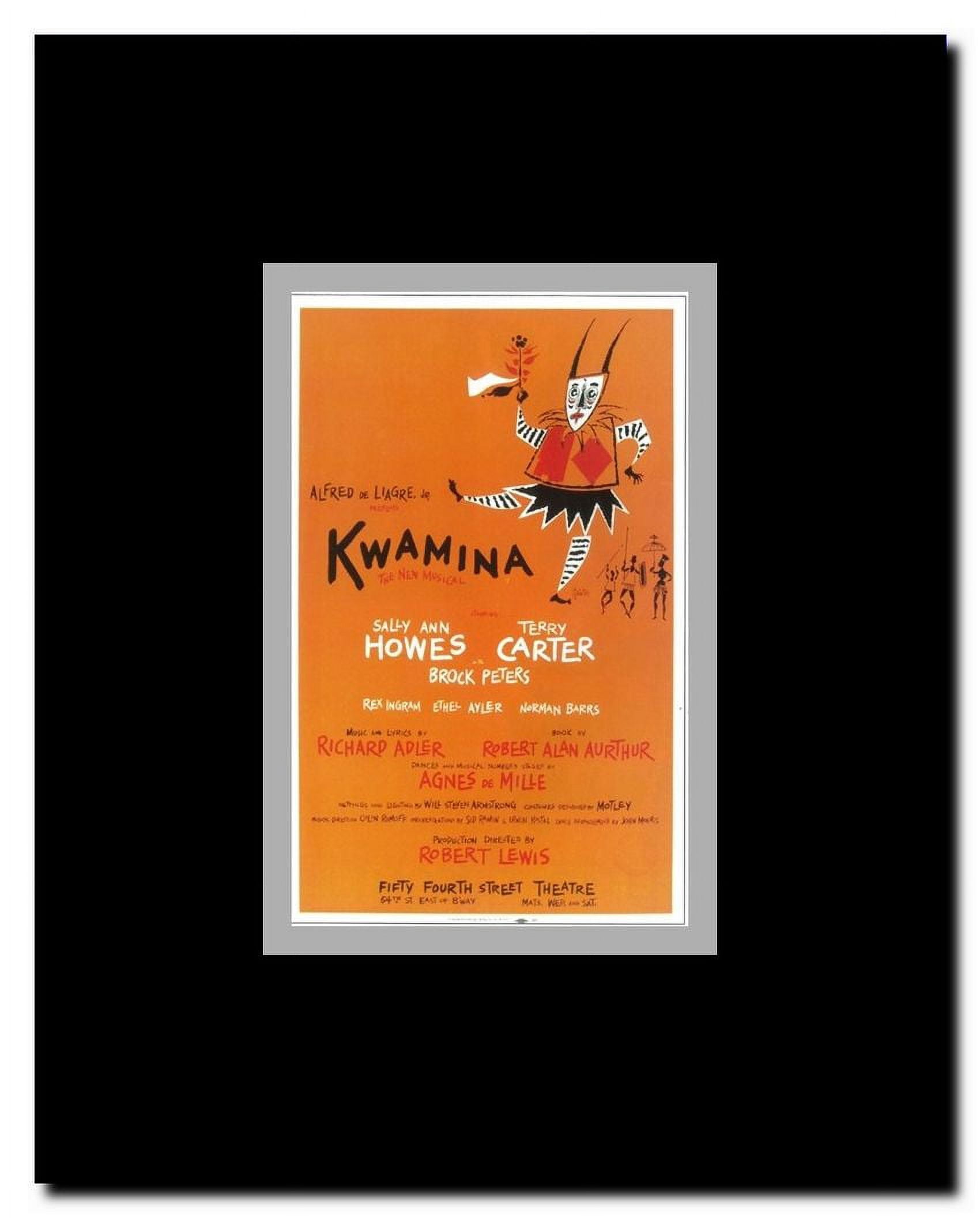 Kwamina (Broadway) Framed Movie Poster