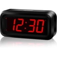 thumbnail image 1 of Kwanwa LED Digital Alarm Clock Battery Powered Only Small for Bedrooms/ Wall/Travel With Big 1.2'' Red Digits, 1 of 8