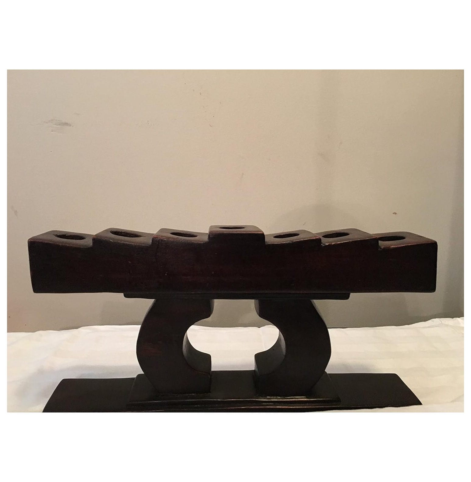 Kwanzaa CandleholderTwo Heads are Better Than One Kinara (Brown