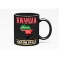 thumbnail image 1 of Kwanzaa. Habari Gani? Swahili, Black 11oz Ceramic Mug, 1 of 5
