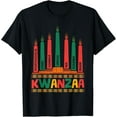thumbnail image 1 of Kwanzaa Kinara Funny African American Celebration Graphic T-Shirtmen and women can wear, black, white, gifts.S,M,L,XL,2XL,3XL,1398XL, 1 of 4