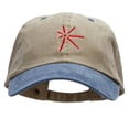 thumbnail image 1 of Kwanzaa Kuumba Embroidered Pigment Dyed Wash Caps - Khaki Navy OSFM, 1 of 5