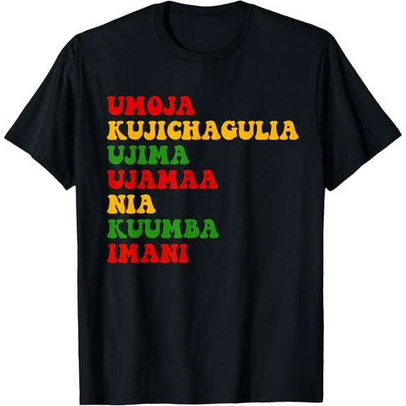 Kwanzaa Party Groovy Seven Principles Africa Celebration T-Shirt