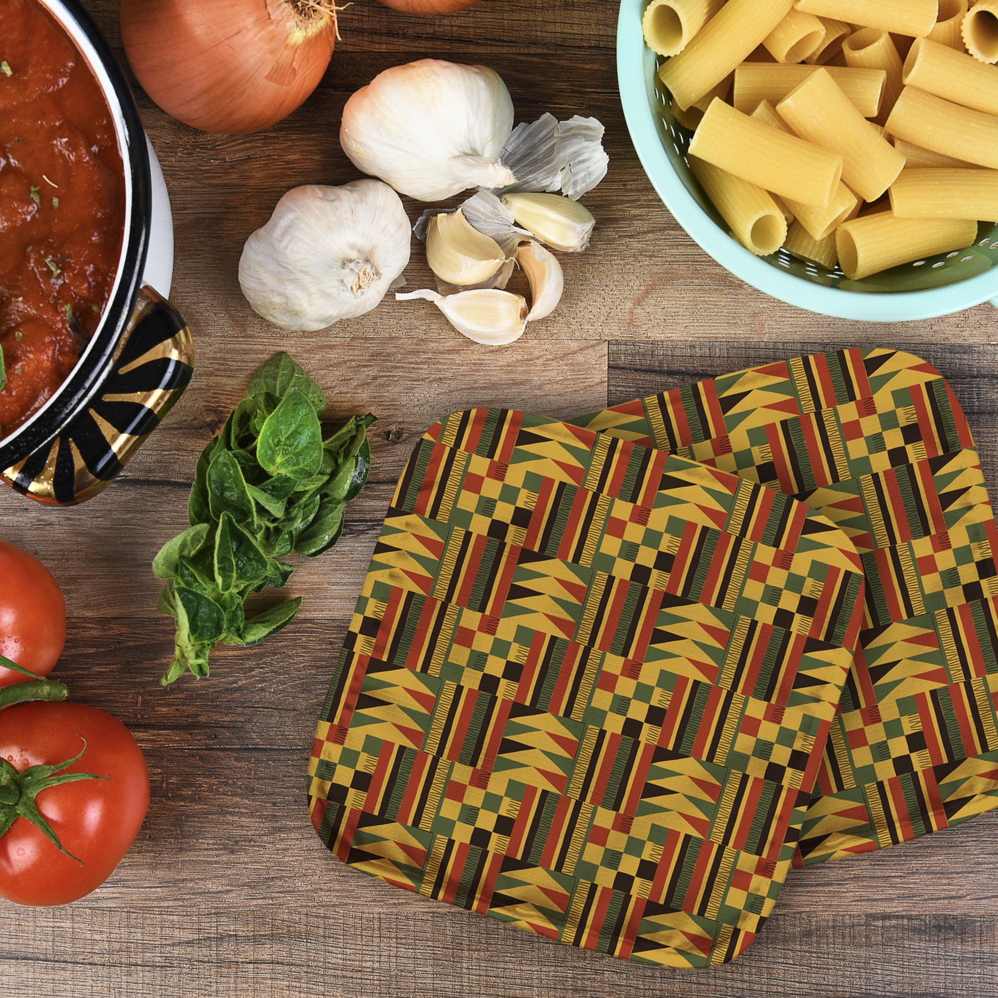 Kwanzaa Pattern Pot Holder by Ashton set of 2 - Walmart.com