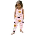 thumbnail image 1 of Kwasome Baby Romper Toddler Baby Girl Halloween Prints Jumpsuit Sleeveless Romper Pants Outfits Pink Cute Baby Romper 7-8 Years, 1 of 5