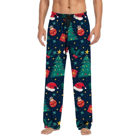 Kwasome Mens Sweatpants Christmas Pants Pajama Pants With Drawstring And Pockets Light Weight Daily Wear C 3Xl