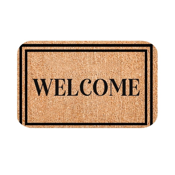 Kwasome Outdoor Carpet Solid Color Letter Prints Outside Welcome Rug Front Mats Bathroom Products Entrance Front Door Rug For Home Living Room Bathroom