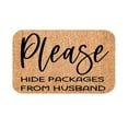 thumbnail image 1 of Kwasome Outdoor Rugs Solid Color Letter Prints Welcome For Front Mats Bathroom Products Flocked Rug Be Nice Or Leaf Doormat Flower, 1 of 4