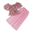 thumbnail image 1 of Kwasome Outfits For Girls Toddler Sleeveless Kids Floral Prints Top Outfits Set Pants Outfits Set Baby Clothes Girls 18-24 Months Pink, 1 of 8