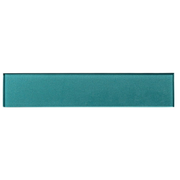 Kweit 3" x 14" Glass Metal Look Subway Tile