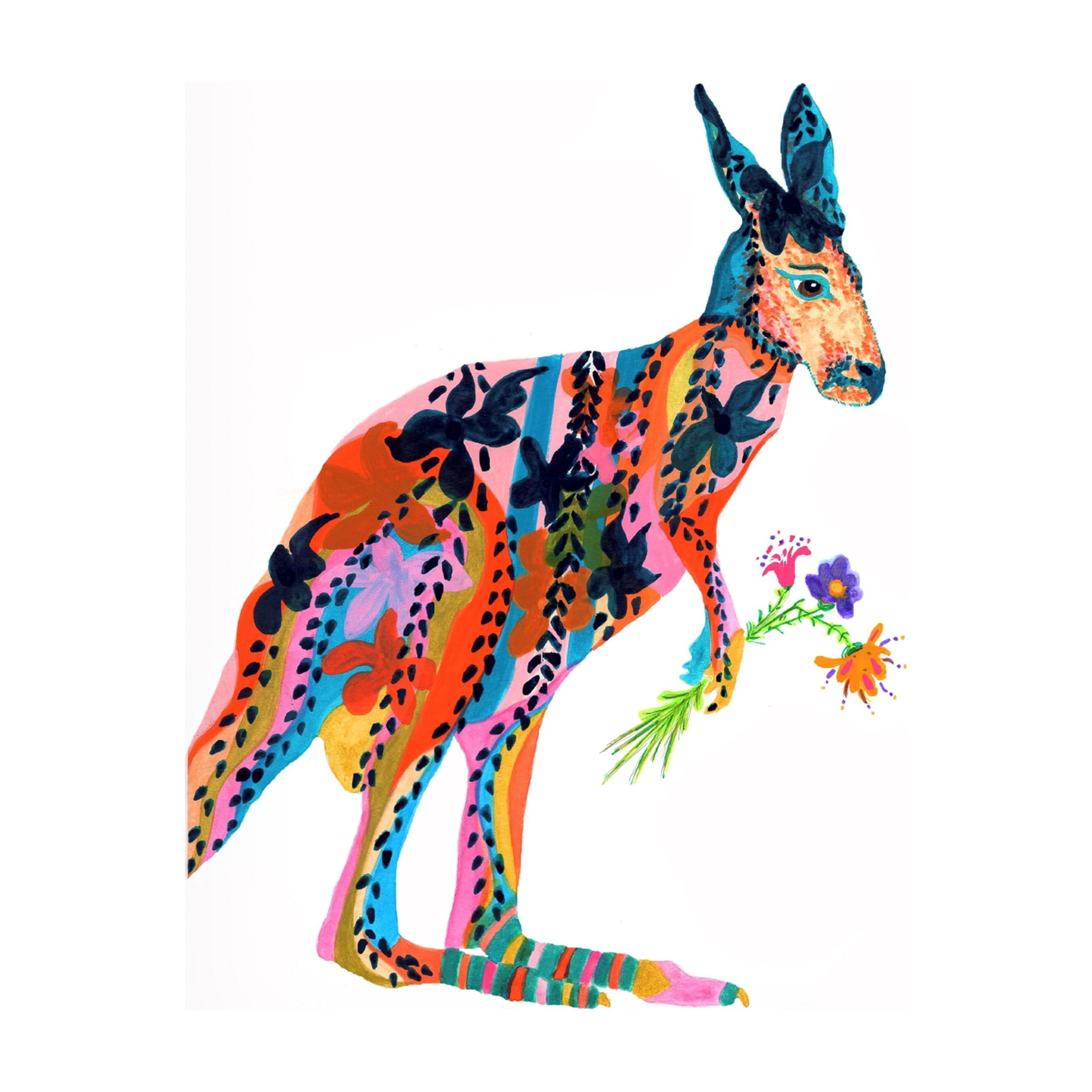 Kwerki Studios 'Marloo Kangaroo' Canvas Art