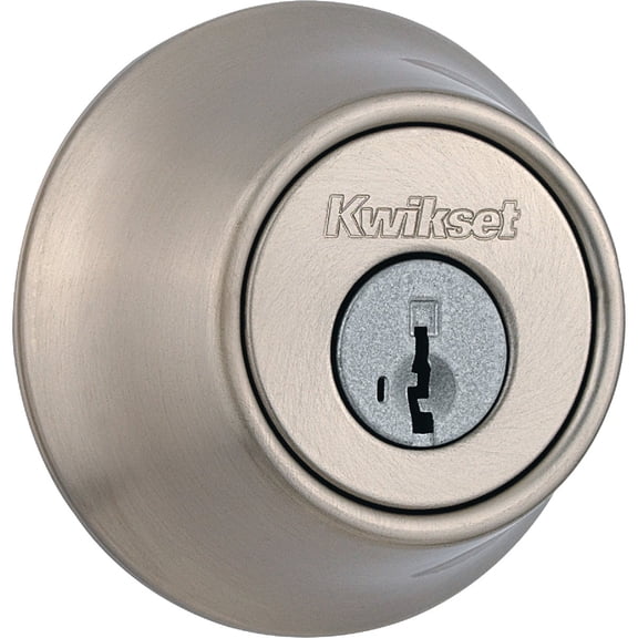 Kwikset Deadbolt Lock 665 SMT Double Cylinder - Nickel Finish - Silver  Construction & DIY Use, Standard Hardware Spec