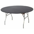 thumbnail image 1 of Kwik-Covers 10 Pack of Round Plastic Table Covers - 60" or 72" Round - Indoor or Outdoor Fitted Table Covers (Table NOT Included) (Black, 60" Round), 1 of 2