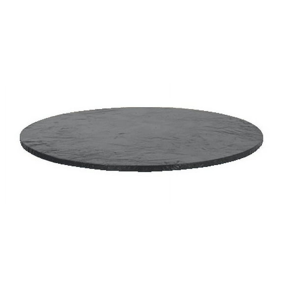 Kwik-Covers 30" Round Fitted Plastic Table Covers, Black