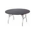 thumbnail image 1 of Kwik-Covers 60" Round Fitted Plastic Table Covers (Black), 1 of 2