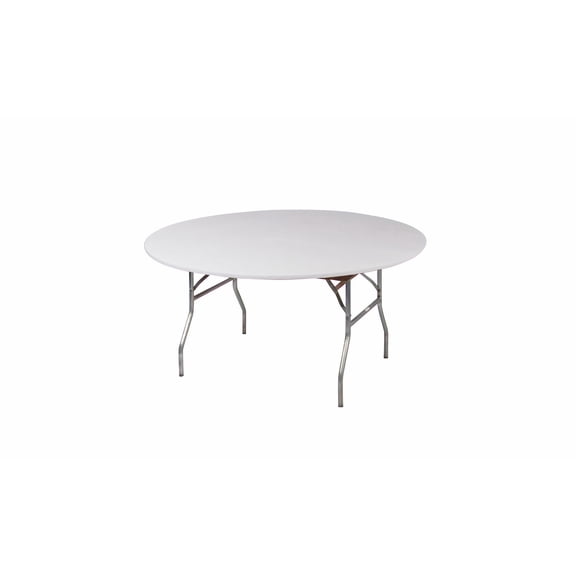 Kwik-Covers 10 Pack Round Plastic Table Cover - 60" Round, White