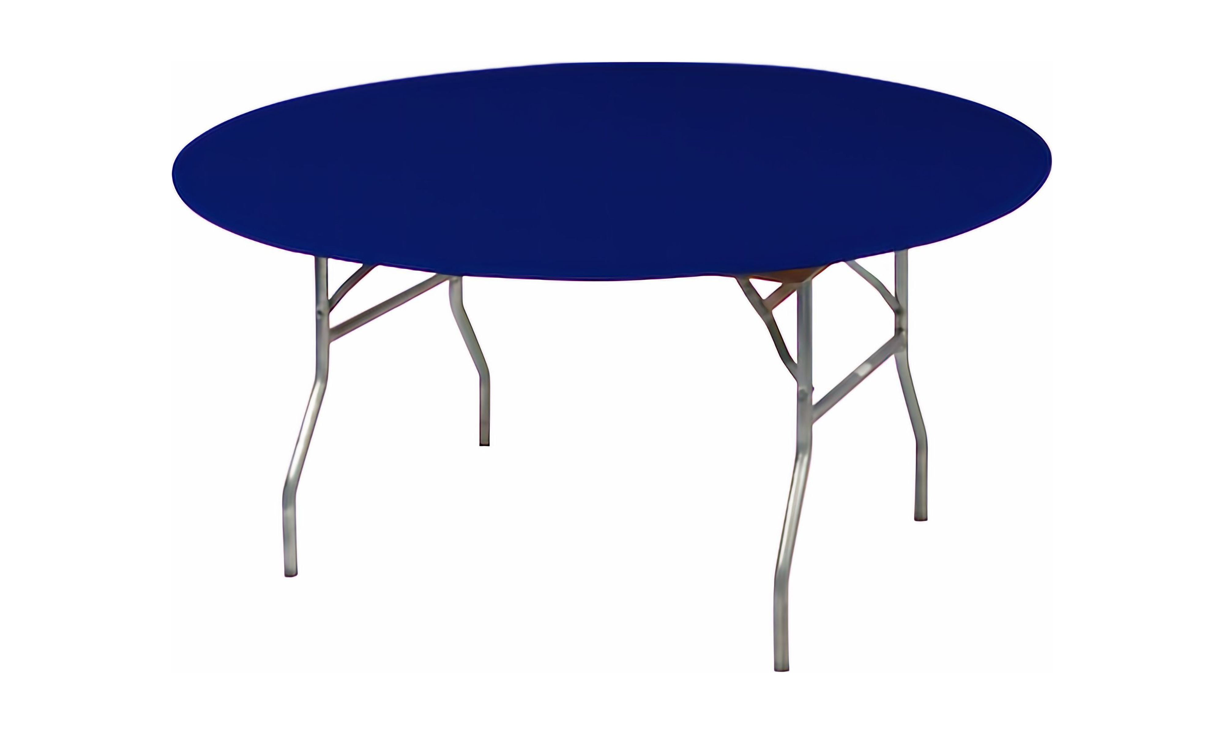 KwikCovers 60" Round Fitted Plastic Table Covers, Navy