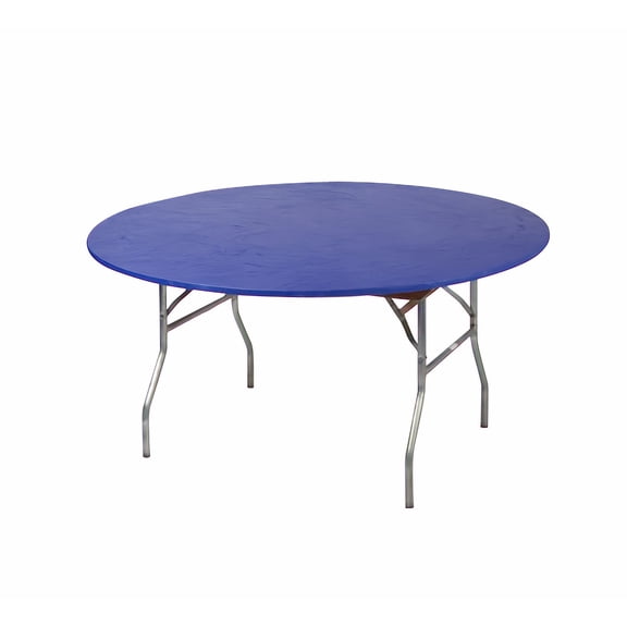 Kwik-Covers 10 Pack Round Plastic Table Cover - 72" Round, Royal Blue