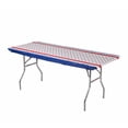 thumbnail image 1 of Kwik-Covers 8’ Rectangular Plastic Table Covers 30" x 96" - Bundle of 5, Patriotic, 1 of 5