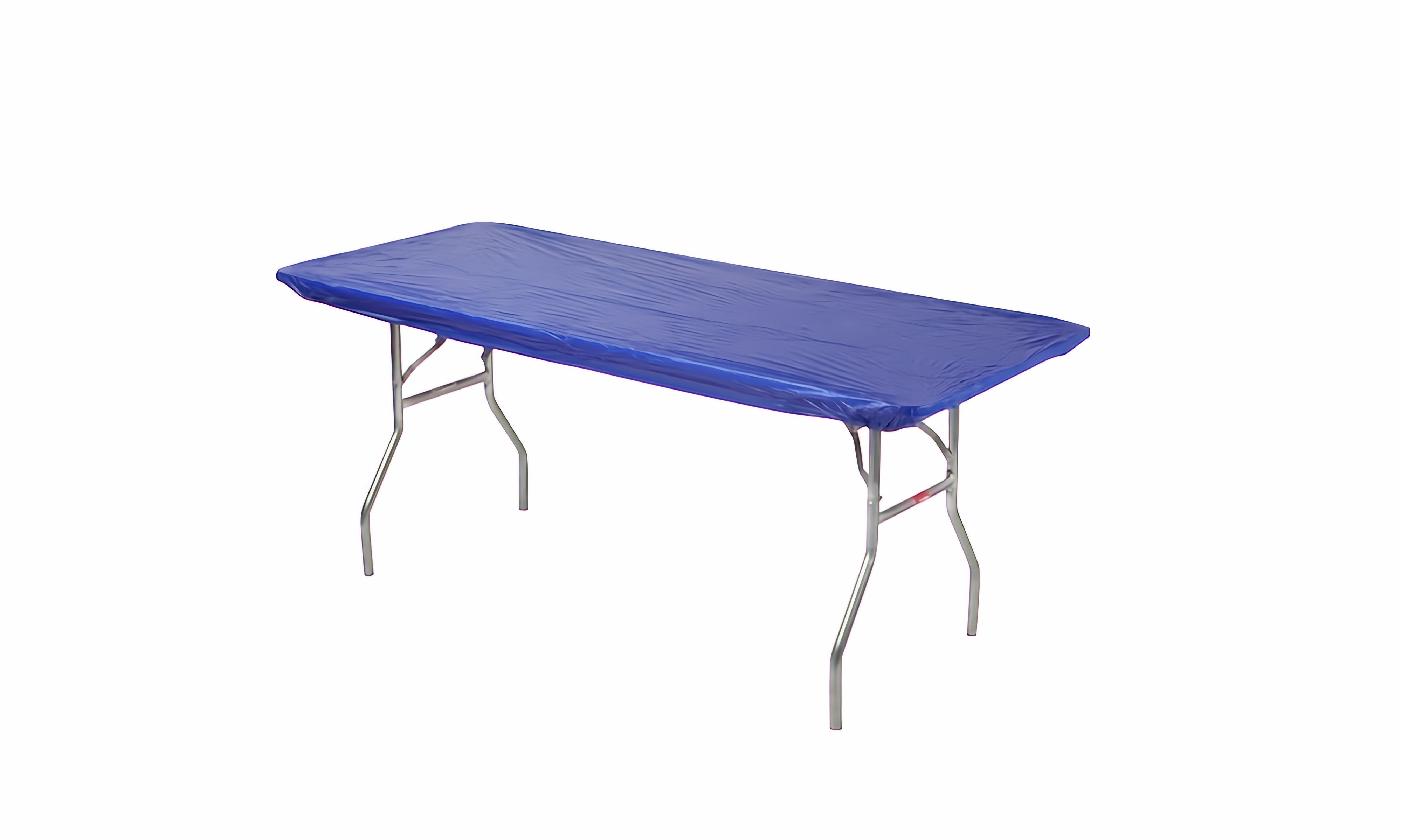 Kwik Covers 8' Rectangle Plastic Table Covers 30"x96", Royal Blue