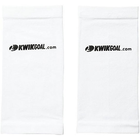 Kwik Goal Adult Shin Guard Compression Sleeves, White