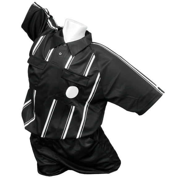 Kwik Goal Premier Referee Jersey, Black, Medium