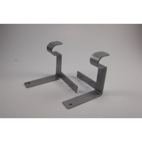 Kwik-Hang 6717599 3 in. Enamel Silver No Drill Curtain Rod Bracket