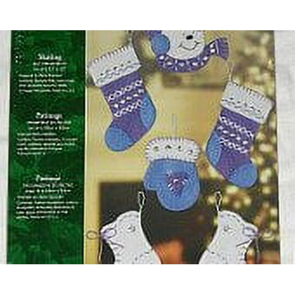 Kwik Kraft 6 Skating Felt Ornaments