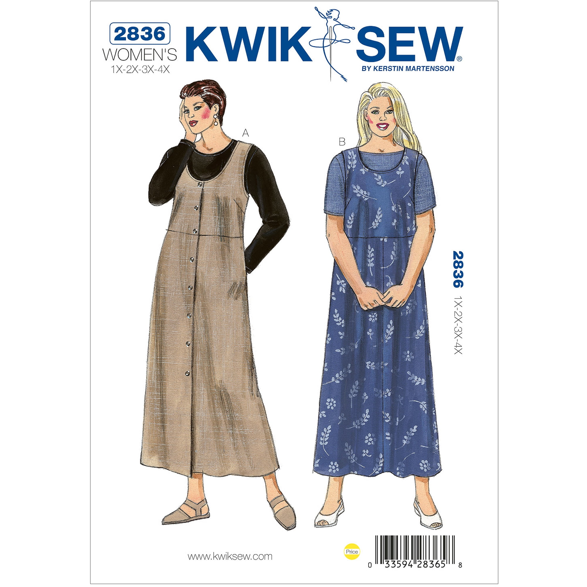 Kwik Sew Sewing Pattern Pullover Unisex Aprons With Criss-Cross